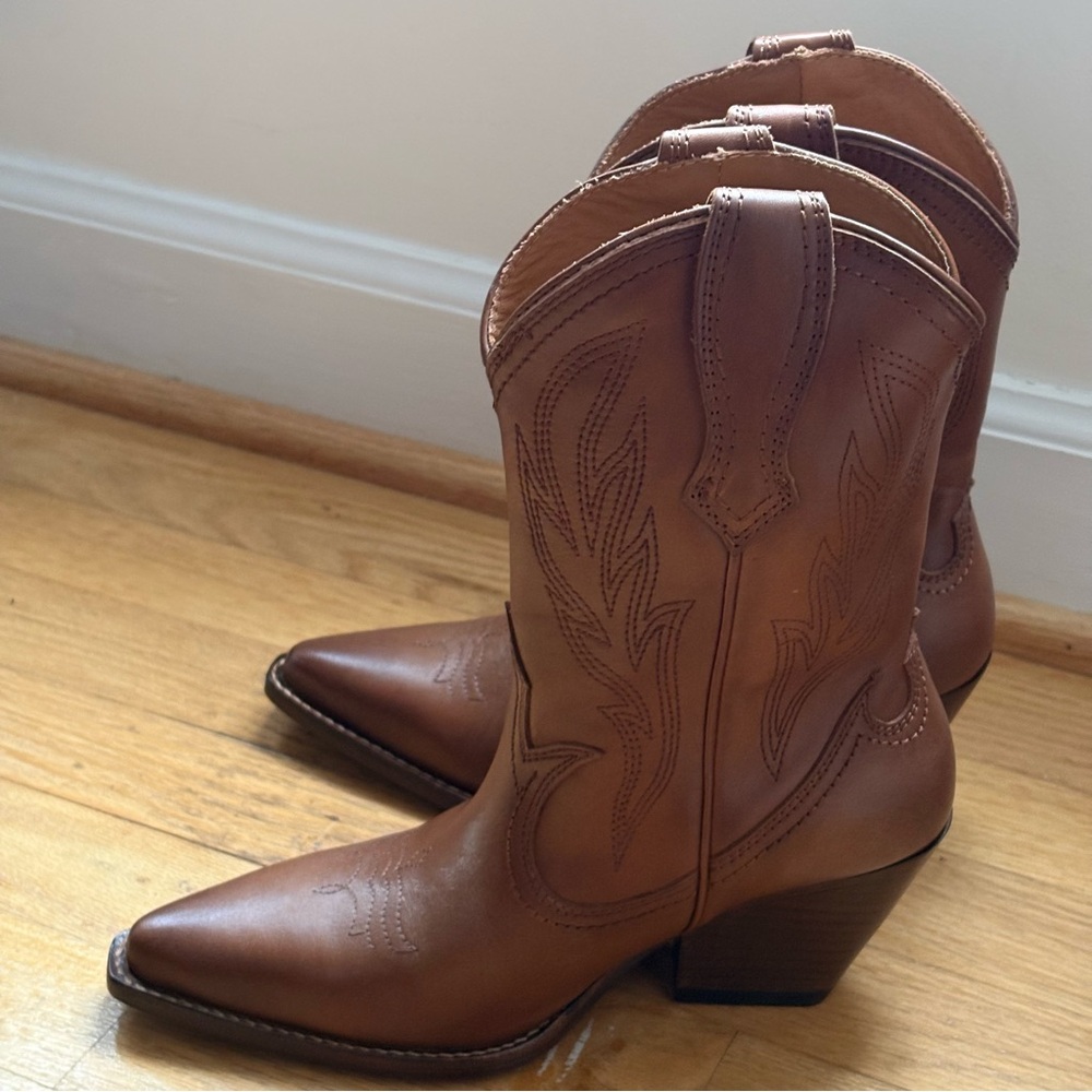 NWOT Thursday Boots Sierra Brown Western Leather Boots